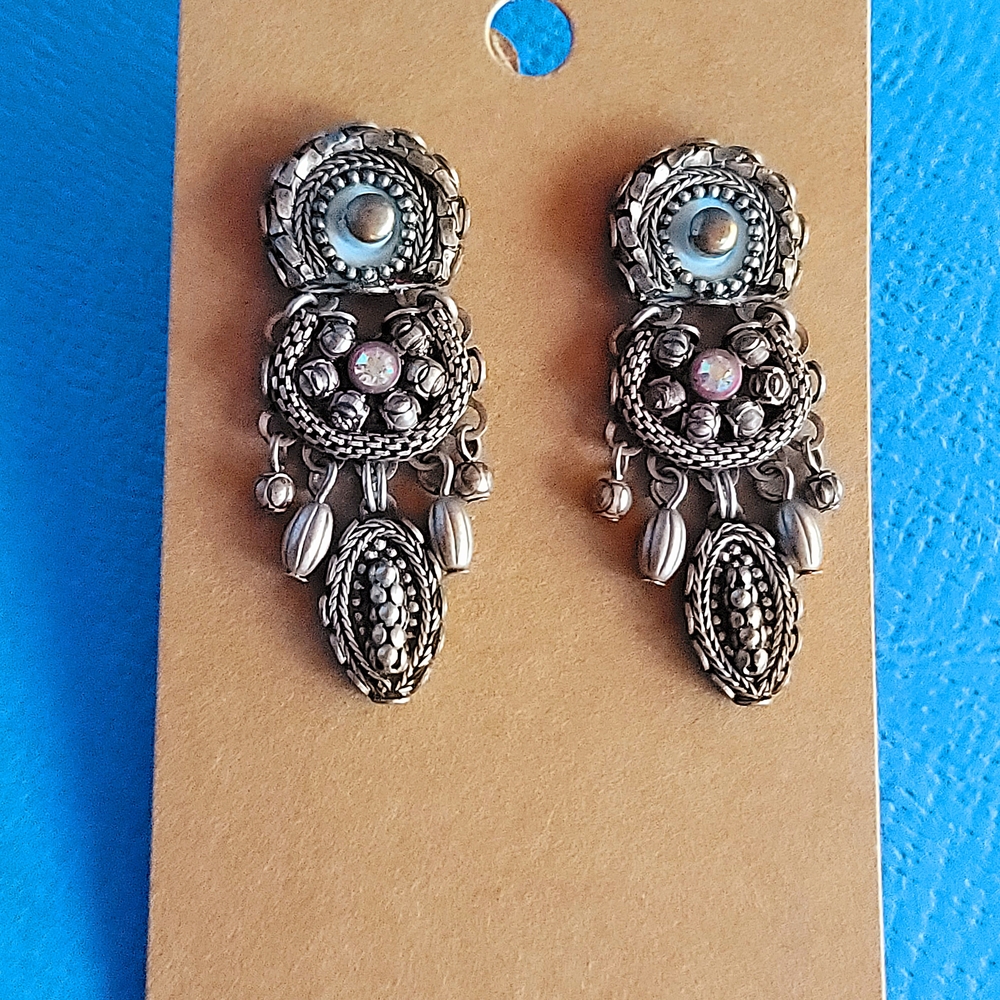 AYALA BAR Elegant BOHO Silver Dangle Earrings